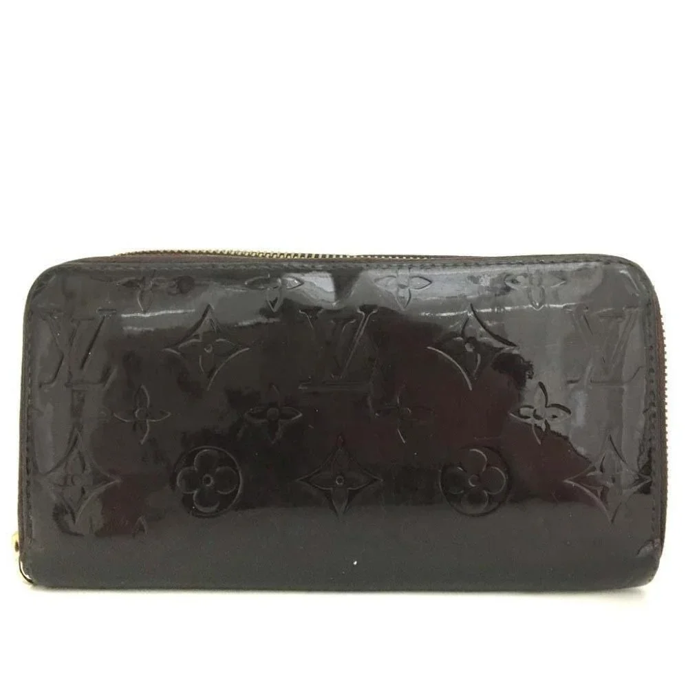 Louis Vuitton Wallet Long Patent Zippy Zip Around Enamel Leather Verni - Picture 1 of 8